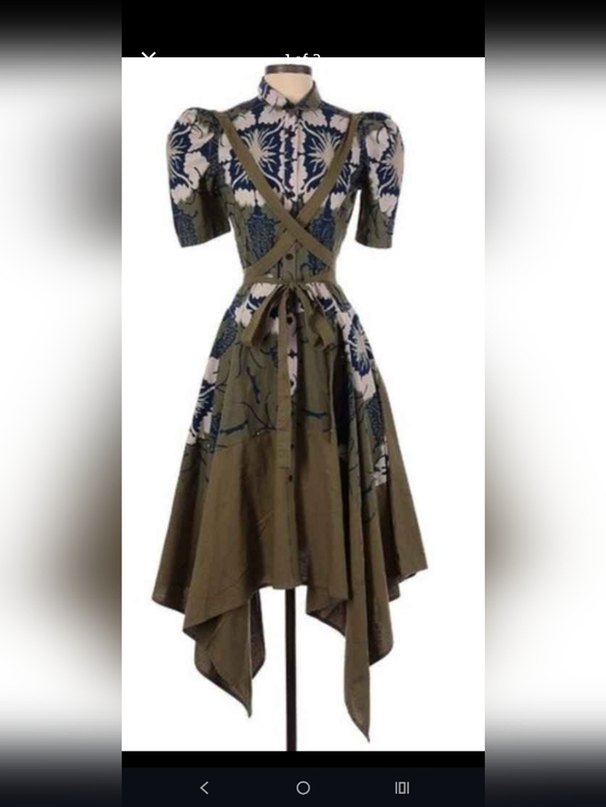 Making The Cut Dresses & Skirts - Making The Cut Asymmetrical Wrap Tie Collared Button Down Dress 100% Cotton M